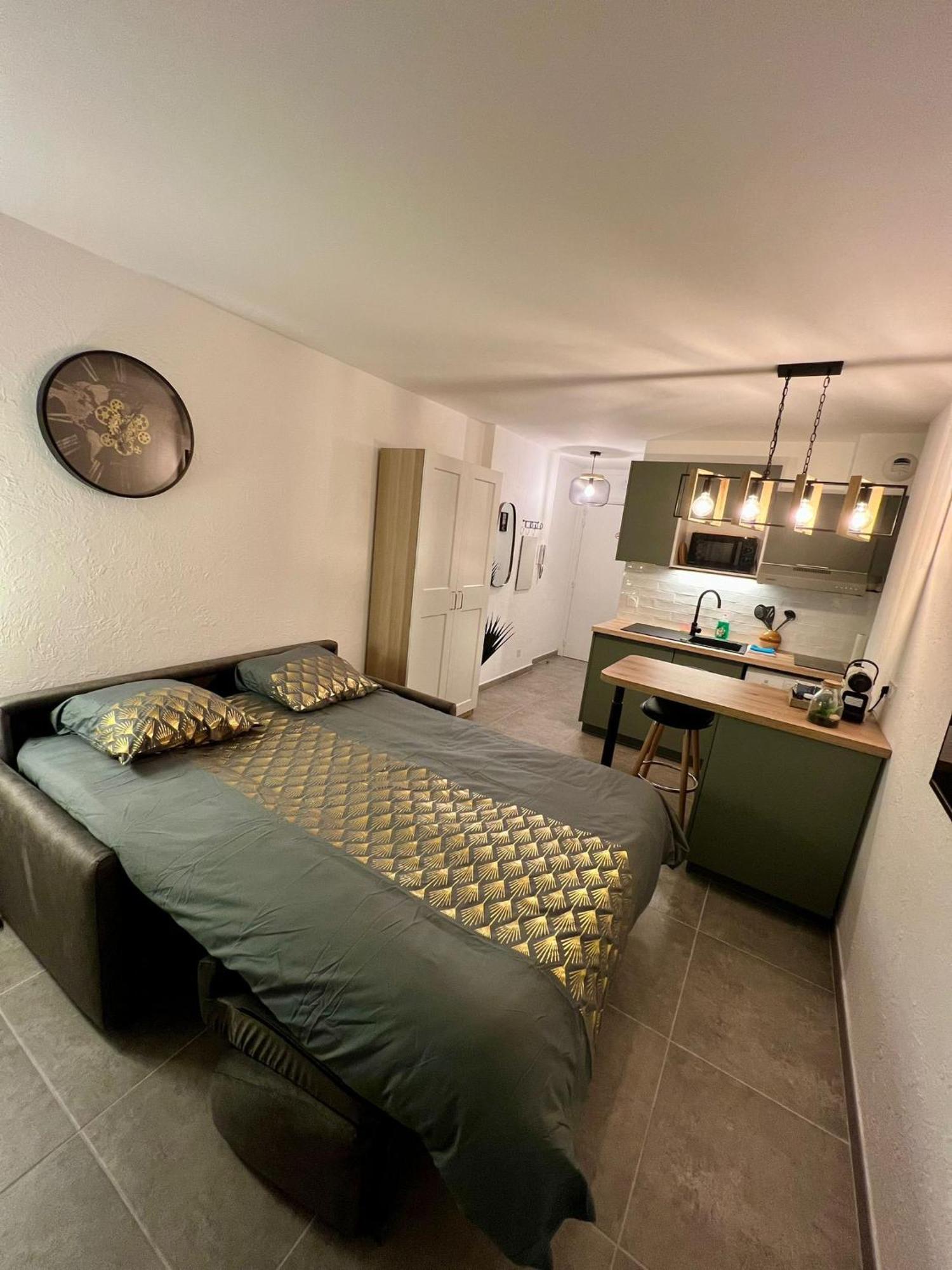 Studio Climatise, Cosy Et Calme Au Centre Ville Антиб Екстериор снимка